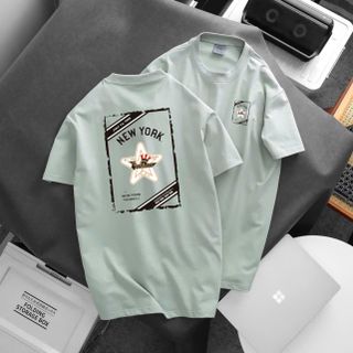 Áo thun nam. Chất thun cotton  4c chính phẩm đàn hồi tốt, mềm mịn,độ bền màu cao.