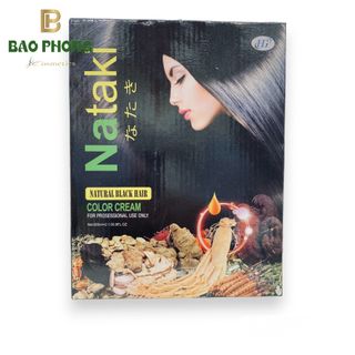 Nhuộm đen/nâu phủ bạc Nataki - Nhật Bản 500ml x 2