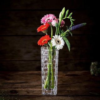 BÌNH CẮM HOA THUỶ TINH VUÔNG DELI 16cm HP27-3 (T24)