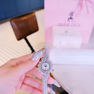 ĐỒNG HỒ NỮ CHÍNH HÃNG BRIDE TALKK OVAN LÁ CHÉO ĐÍNH ĐÁ FULLBOX HÃNG