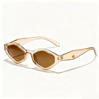 Kính Mắt Cat Eye Champagne Retro TT100