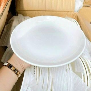 ĐĨA SỨ ẢO TRẮNG TRƠN SIZE 6 - 15CM (T100)