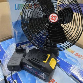 QUẠT TÍCH ĐIỆN XOAY PIN 10 CELL (T18)