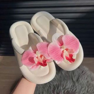DÉP TÔNG HOA LAN ĐI BIỂN SIÊU XINH, CHẤT XỐP ÊM NHẸ, ĐI NƯỚC THOẢI MÁI 💖 - WINNIE HOUSE