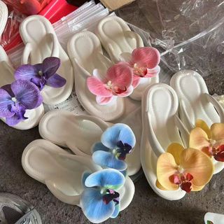 DÉP TÔNG HOA LAN ĐI BIỂN SIÊU XINH, CHẤT XỐP ÊM NHẸ, ĐI NƯỚC THOẢI MÁI 💖 - WINNIE HOUSE
