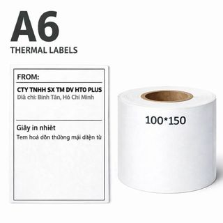 Giấy in nhiệt A6 cuộn hóa đơn
