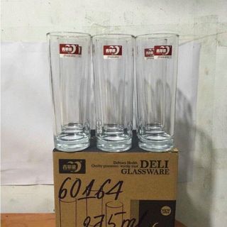 BỘ 6 LY THỦY TINH ỐNG CAO 275ml DELI 60164 (T8)