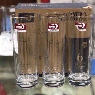BỘ 6 LY THỦY TINH ỐNG CAO 275ml DELI 60164 (T8)