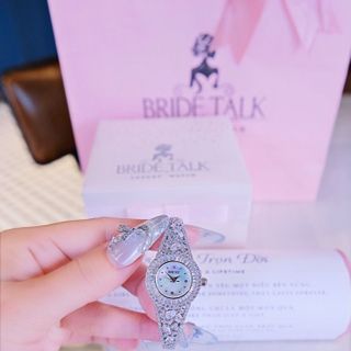 ĐỒNG HỒ NỮ CHÍNH HÃNG BRIDE TALKK KIỀNG TRÒN ĐÍNH ĐÁ FULLBOX HÃNG
