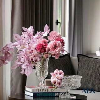 BÌNH CẮM HOA THUỶ TINH CÓ CHÂN 30cm DELI DSHP132-300L1 (T6)