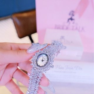 ĐỒNG HỒ NỮ CHÍNH HÃNG BRIDE TALKK HỘT XOÀI VIỀN LÁ ĐÍNH ĐÁ FULLBOX HÃNG