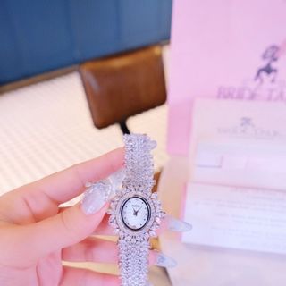 ĐỒNG HỒ NỮ CHÍNH HÃNG BRIDE TALKK HỘT XOÀI VIỀN LÁ ĐÍNH ĐÁ FULLBOX HÃNG