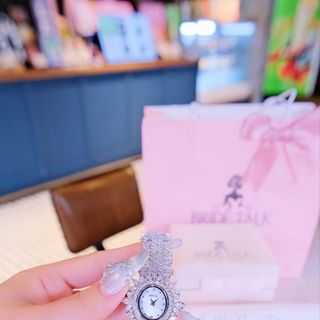 ĐỒNG HỒ NỮ CHÍNH HÃNG BRIDE TALKK HỘT XOÀI VIỀN LÁ ĐÍNH ĐÁ FULLBOX HÃNG