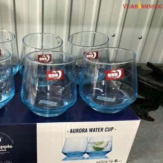 BỘ 6 LY THUỶ TINH QUÀ TẶNG AURORA 400ml XANH DELI 7018-2 (T8)