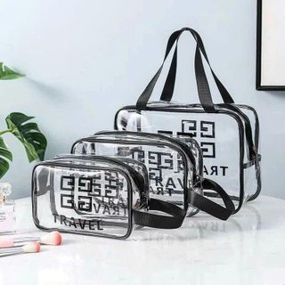 SET 3 TÚI TRONG SUỐT ĐỰNG MỸ PHẨM (T100)