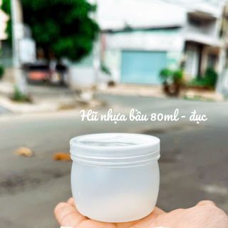 Hũ nhựa 80ml bầu ( đục) nếp cẩm