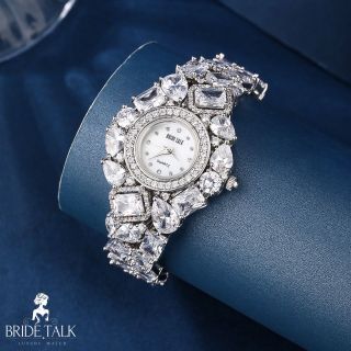 ĐỒNG HỒ NỮ CHÍNH HÃNG BRIDE TALKKGIỌT NƯỚC ĐÍNH ĐÁ FULLBOX HÃNG