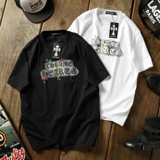 Mẫu áo thun CHROME HEARTS đang hot ss26. Logo in phồng.