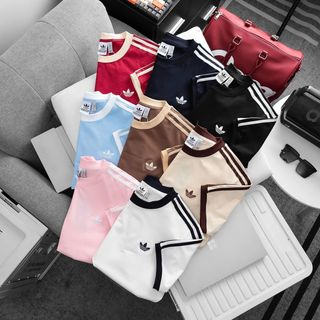 Mẫu áo thun, logo thêu cực tinh tế, áo full tem tag, chất cotton 4c dày dặn.