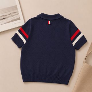ÁO LEN DỆT KIM POLO NAVY CAO CẤP - LOCAL BRAND