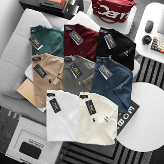 Áo thun Polo nghựa nam.  Cotton 4 chiều xịn, sờ vào là thích.