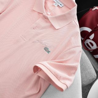 Polo cá sấu chữ ký nam.  Chất liệu vải cá sấu cotton 2c mềm mịn.