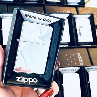 BẬT LỬA ZIPPO BẠC XỊN MADE IN USA