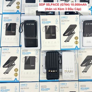 SDP PGAR (G764) 10.000mAh (thân vỏ Kèm 3 Đầu Cáp)