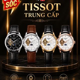 SĂN SALE ĐỒNG HỒ NAM TRUNG CẤP TISOC DÂY DA LỘ ĐÁY CƠ