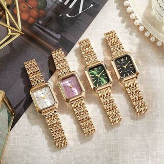 Đồng Hồ Nữ Luxe Emerald Phối Bạc Thanh Lịch ĐH16