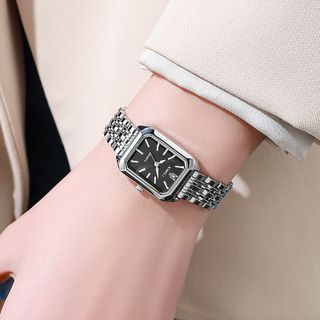 Đồng Hồ Nữ Luxe Emerald Phối Bạc Thanh Lịch ĐH16