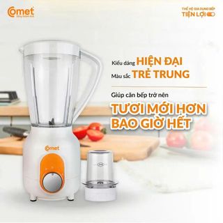 MÁY XAY SINH TỐ 2 CỐI 1,5 Lít COMET CM9955 (T6) - CỐI NHỰA KHÁNG VỠ