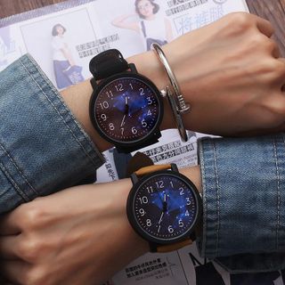 Đồng Hồ Mặt Gỗ Phong Cách Retro Hàn Quốc ĐH35