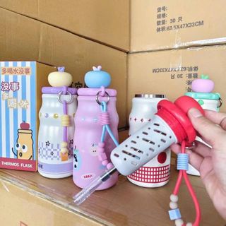 BÌNH GIỮ NHIỆT VOGUE NẮP QUẢ TÁO 500ML (T50)
