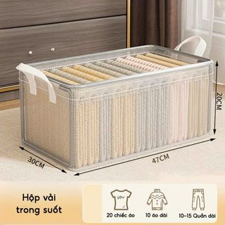 GIỎ LỨƠI ĐỰNG ĐỒ XẾP GỌN (47x28x20)cm
