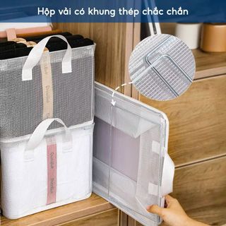 GIỎ LỨƠI ĐỰNG ĐỒ XẾP GỌN (47x28x20)cm