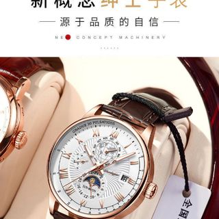 Đồng Hồ Nam POEDAGAR Moonphase Luxury ĐH5