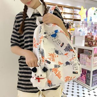 BHS-CH152. Balo Nam Nữ  Cá tính, dễ thương, đi học, đi chơi, có sức chứa lớn, đựng được laptop 15.6 Inch Bag