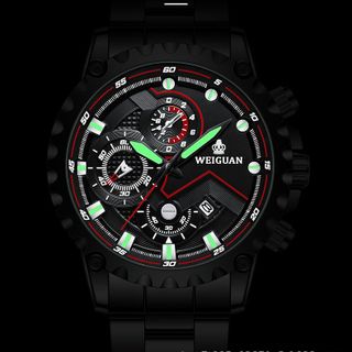 Đồng Hồ Nam WEIGUAN Black Racer – Chronograph Thể Thao Cao Cấp ĐH8