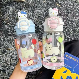 BÌNH NƯỚC NHỰA NẮP KITTY 550ML