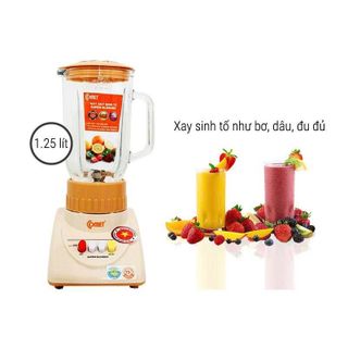 MÁY XAY SINH TỐ 2 CỐI 1,25 Lít COMET CM9986 (T6) - CỐI THUỶ TINH