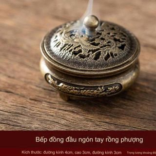 LƯ HƯƠNG ĐỐT NHANG HÌNH RỒNG PHƯỢNG