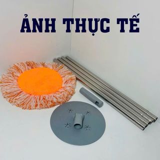 CHỔI QUÉT TRẦN NHÀ HÌNH TRÒN MÀU CAM (T100)