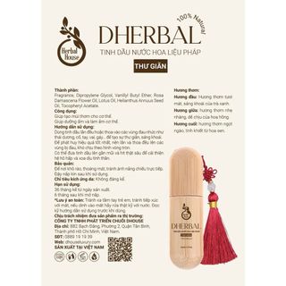 TINH DẦU NƯỚC HOA LIỆU PHÁP THƯ GIÃN DHERBÄL