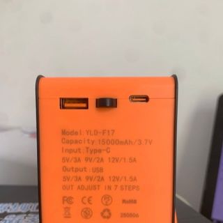 Quạt Mini đeo thắt lưng F17. Dung lượng pin 15000mAh gió khoẻ pin trâu