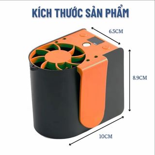 Quạt Mini đeo thắt lưng F17. Dung lượng pin 15000mAh gió khoẻ pin trâu