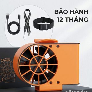 Quạt Mini đeo thắt lưng F17. Dung lượng pin 15000mAh gió khoẻ pin trâu
