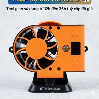 Quạt Mini đeo thắt lưng F17. Dung lượng pin 15000mAh gió khoẻ pin trâu