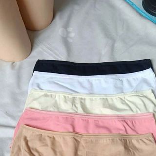 Quần lót nữ cotton trơn VATINA 051 thoáng khí hút ẩm chất liệu an toàn với cho phụ nữ