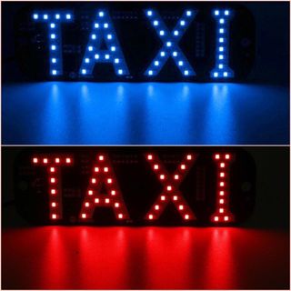 (BÁN SỈ) Đèn Led TAXI Thay Đổi 2 Màu Gắn Kính Ô Tô, Đèn Báo Chữ TAXI Gắn Kính Lái Xe Hơi Chân USB Chuyên Dụng